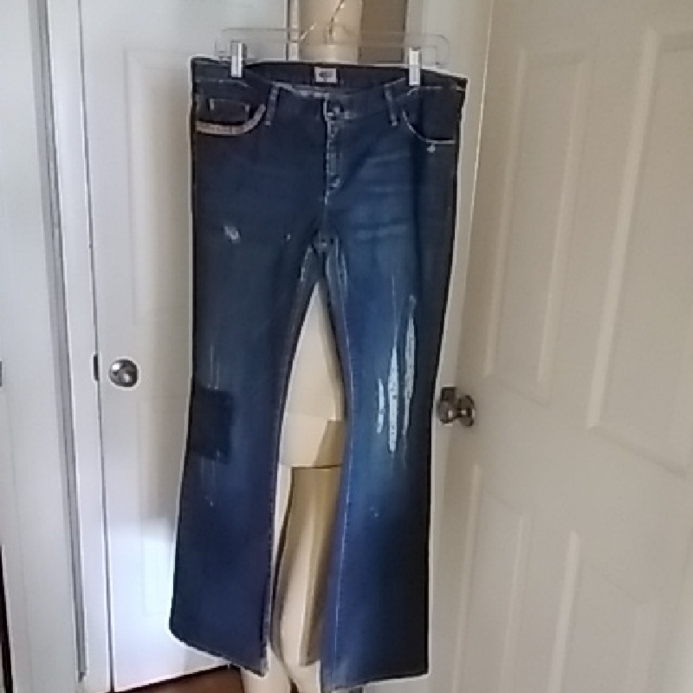 Mossimo Supply Co. Dark Blue Flare Jeans